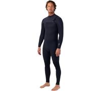 ONeill Traje de Neopreno Hyperfreak 4/3 + mm para Hombre con Cremallera en el Pecho, Negro 5344 - Entrada con Cremallera en el Pecho sobre una Barrera 360 con Orificios de Drenaje