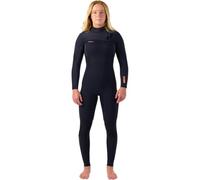 ONeill Traje de Neopreno Hyperfreak 4/3 + mm para Mujer con Cremallera en el Pecho, Negro - Entrada con Cremallera en el Pecho sobre una Barrera 360 con Orificios de Drenaje
