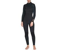 ONeill Traje de Neopreno Hyperfreak 4/3 + mm para Mujer con Cremallera en el Pecho, Negro - Entrada con Cremallera en el Pecho sobre una Barrera 360 con Orificios de Drenaje