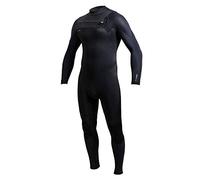 ONeill Traje de Neopreno para Hombre Hyperfreak 3/2 + mm con Cremallera en el Pecho, Negro - Entrada con Cremallera en el Pecho sobre una Barrera 360 con Orificios de Drenaje