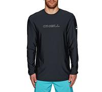 ONEILL WETSUITS Basic Skins L/S Rash tee Chaleco Vest, Hombre, Negro, Large