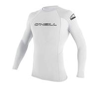O'Neill Wetsuits Basic Skins Long Sleeve Camisa, Unisex Niños, White, Size 12