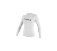 O'Neill Wetsuits Basic Skins Manga Larga Chaleco de erupción, Mujer, Blanco, M
