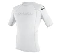 O´Neill Wetsuits Basic Skins S/S Crew Camiseta acuática de Manga Corta para Hombre, Hombre, Basic Skins S/S Crew, Blanco, Medium