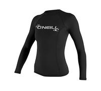 O'Neill Wetsuits Damen Basic Skins Long Sleeve Rash Guard Chaleco, Mujeres, Negro, Small