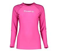 O'Neill Wetsuits Damen Basic Skins Long Sleeve Rash Guard Chaleco, Mujeres, Rosa, Large