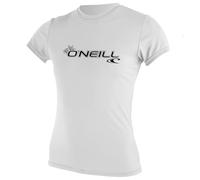 O'Neill Wetsuits Camiseta para el sol WMS Basic Skins Manga corta Chaleco de erupción Mujer Blanco S