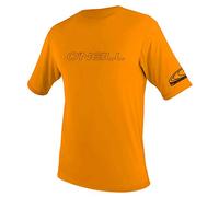 O'Neill Wetsuits Camisa de Sol de Manga Corta para jóvenes Basic Skins Chaleco de erupción, Unisex-Juvenil, Blaze, 36