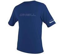 O'Neill Wetsuits Camiseta de Manga Corta para Hombre Basic Skins Surf, Azul Marino, XL