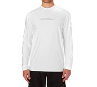 ONEILL WETSUITS Hombre Basic MusicSkins L/S té Rash Chaleco, Todo el año, Hombre, Color Blanco, tamaño Large