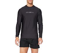 ONEILL WETSUITS Basic Skins L/S Rash tee Chaleco Vest, Hombre, Negro, Medium
