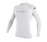 O'Neill Wetsuits Men's Basic Skins UPF 50+ Long Sleeve Rash Guard Whi