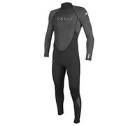 O'Neill Wetsuits Men's Reactor-2 3/2mm Back Zip Full Wetsuit, Black/Graphite, M