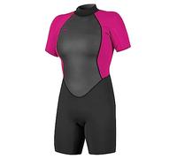 O'Neill Wetsuits Reactor II 2mm Back Zip Spring Wetsuit Traje de Neopreno, Unisex, Negro/Baya, 44,5 EU