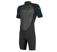 O'Neill Wetsuits Reactor II-Muelle con Cremallera Trasera Traje de Neopreno, Unisex, Negro/Pizarra, 42