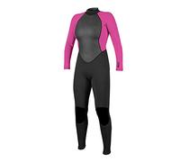 O'Neill Wetsuits Reactor II-Traje de Neopreno Completo con Cremallera Trasera de 3/2 mm, Mujeres, Negro/Berry, 38