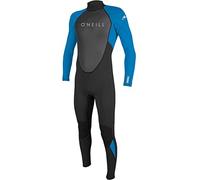 O'Neill Wetsuits Reactor II-Traje de Neopreno con Cremallera Trasera (3/2 mm), Hombres, Negro/Océano, L