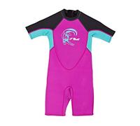 Traje neopreno corto O'Neill Toddler Reactor 2/2 mm rosa fucsia azul cielo negro niña - 1