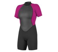 O'Neill Wetsuits - Traje de Neopreno Reactor II de 2 mm con Cremallera Trasera para Mujer, Negro/Baya, 4