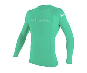 O'Neill Wetsuits Unisex-Youth Basic Skins - Camiseta de Manga Corta para Hombre, Color Azul Claro