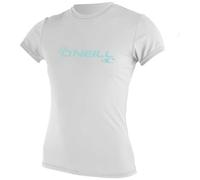O'Neill Wetsuits WMS Basic Skins-Camisa de Manga Corta para el Sol Chaleco de erupción, Mujer, Blanco, S