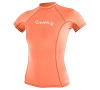 O'Neill Wetsuits WMS Basic Skins-Camisa de Manga Corta para el Sol Chaleco de erupción, Mujer, Pomelo Claro, M