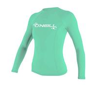 O'Neill WMS Basic Skins - Camiseta de Manga Larga para Mujer, Not Applicable, WMS Basic Skins - Protector de Sarpullido de Manga Larga, Mujer, Color Aqua Claro, tamaño Extra-Small