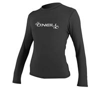 O'Neill WMS Basic Skins L/S Rash tee Chaleco, Mujer, Negro, Small