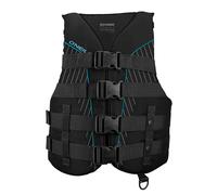 O'Neill Women's Superlite USCG Life Vest Black/Black/Black:Turquoise X