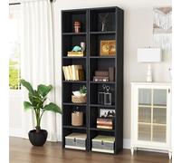 oneinmil Estantería alta y estrecha, estante de exhibición de cubos de 6 niveles, estantería esquinera moderna, gabinete de almacenamiento para oficina en casa, muebles decorativos para el hogar