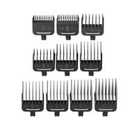 Oneisall 10 protectores de peine guía de fijación para perros RFC-676#1-#8, longitud de corte de 1,5 mm/3/mm/4,5 mm/6 mm/10 mm/13 mm/16 mm/19 mm/22 mm/25 mm, color negro
