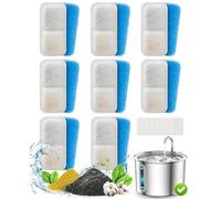 oneisall 8 Paquetes para reemplazar el Filtro, Adecuado para Fuentes para Gatos de Acero Inoxidable, Adecuado para dispensadores de Agua para Gatos con 3 filtros de Carbono Activo
