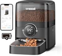 oneisall Comedero automático inalámbrico de 3 litros para Gatos con Control de aplicación, alimentador automático WiFi para Gatos y Perros con Temporizador, alimentador automático para Mascotas con