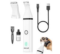 oneisall Cortapelos para perros bajo nivel de ruido para recortar el pelo de perro alrededor de las patas, los ojos, las orejas, la cara y el rump