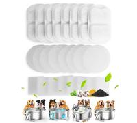 oneisall Filtro de Repuesto para Fuente de Agua de Acero Inoxidable PWF-002 de 7 L para Perros Grandes, 8 Piezas por Juego