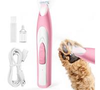oneisall Maquina Cortar Pelo Perros Silenciosa, Profesional Cortapelos Perros con Luz LED, Recortadora de Patas Para Perros Gatos Cara Patas Orejas Ojos, Carga USB, 35dB