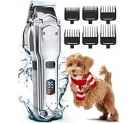 oneisall Premium Maquina Cortar Pelo Perros, IPX7 Todo el Cuerpo Lavable Maquinilla Perros Inalámbrico Cortapelos perros Apta para perros de pelo largo y pelo grueso