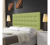 ONEK-DECCO Cabecero Acolchado tapizado en Polipiel Mod. Kansas Medidas. Cabezal de Dormitorio: Cama niño, Juvenil y Matrimonio (155x70, Verde)
