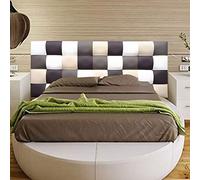 ONEK-DECCO Cabecero de Cama tapizado en Polipiel de Dormitorio Mod. Kansas Patchwork,Acolchado de Espuma Varias Medidas, Cama de niño, Juvenil y Matrimonio (140X70, Modelo 4)