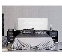 ONEK-DECCO Cabecero Mod.Arizona tapizado en Polipiel, Acolchado de Espuma, Cama niño, Juvenil y Matrimonio de Dormitorio, Cabezal de Cama Medidas (125x70 Rojo)