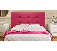 ONEK-DECCO Cabecero Mod. Big Tennessee tapizado en Polipiel de Dormitorio Medidas cabecero de Cama niño, Juvenil y Matrimonio Cabezal, tapizado, Acolchado (190x70, Fucsia)