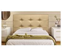 ONEK-DECCO Cabecero Mod. Big Tennessee tapizado en Polipiel de Dormitorio Medidas cabecero de Cama niño, Juvenil y Matrimonio Cabezal, tapizado, Acolchado (160x70, Dorado)