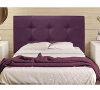 ONEK-DECCO Cabecero Mod. Big Tennessee tapizado en Polipiel de Dormitorio Medidas cabecero de Cama niño, Juvenil y Matrimonio Cabezal, tapizado, Acolchado (95x70, Vino)