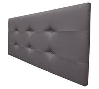 ONEK-DECCO Cabecero Tennessee con Botones, tapizado en Polipiel de Dormitorio Medidas cabecero de Cama niño, Juvenil y Matrimonio Cabezal Blanco, Acolchado (115x70, Arena)