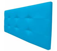 ONEK-DECCO Cabecero Tennessee con Botones, tapizado en Polipiel de Dormitorio Medidas cabecero de Cama niño, Juvenil y Matrimonio Cabezal Blanco, Acolchado (120x70, Turquesa)