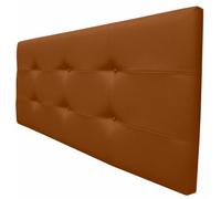 ONEK-DECCO Cabecero Tennessee con Botones, tapizado en Polipiel de Dormitorio Medidas cabecero de Cama niño, Juvenil y Matrimonio Cabezal Blanco, Acolchado (200 x 70, Naranja)