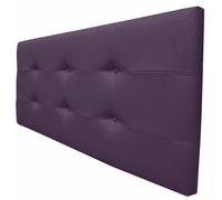 ONEK-DECCO Cabecero Tennessee con Botones, tapizado en Polipiel de Dormitorio Medidas cabecero de Cama niño, Juvenil y Matrimonio Cabezal Blanco, Acolchado (110x70, Vino)