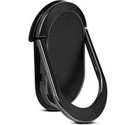 Onelow - Anillo para teléfono móvil compatible con todos los modelos de HTC, soporte para dedos con imán integrado, soporte para teléfono móvil giratorio de 360 grados, color negro
