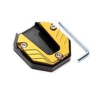 ONEMAJI 1 Pieza Extensión de Caballete Lateral para Moto para Ducati Streetfighter V2 (2022-present) Placa Ampliadora de Soporte Base de Estacionamiento,Yellow