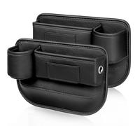 ONEMAJI 1 Pieza Relleno para Grieta del Asiento de Coche para Audi A3 / Stufenheck/Limousine (AB Bj. 05/2016), Organizador de Cuero Caja de Almacenamiento Compacta y Práctica,B
